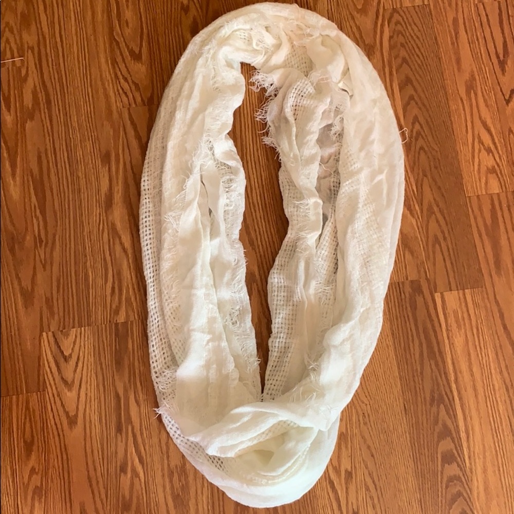 White scarf. Never worn with tags